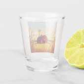 Vintag Illinois Schnapsglas (Rückseite)