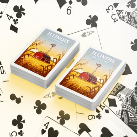 Vintag Illinois Spielkarten