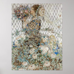 Vintag Illustration Annie French "The Rose" Poster