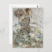 Vintag Illustration Annie French "The Rose" Postkarte (Vorne/Hinten)