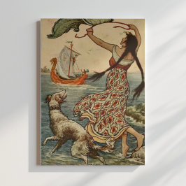 Vintag Illustration Frank C. Pape Poster