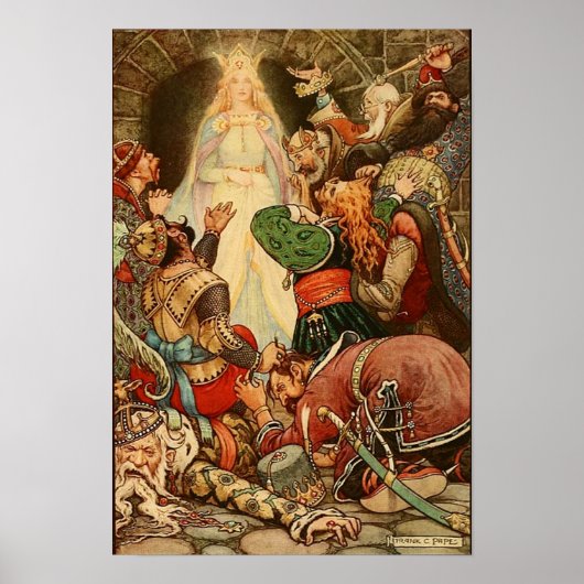 Vintag Illustration Frank C. Pape Poster (Vorne)