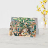 Vintag Illustration Pucks Weihnachtsbaum, 1902 Karte (Gelbe Blume)