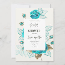 Vintag Illustration Rose Brautparty A4