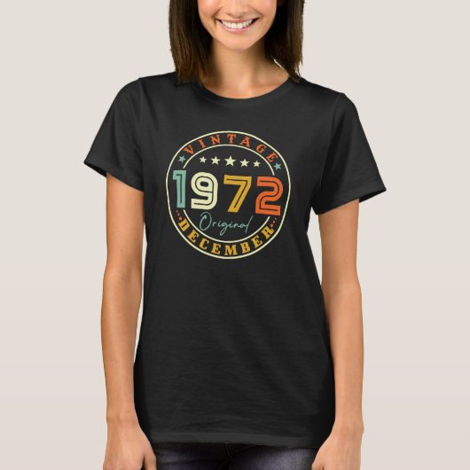 Vintag im Dezember 1972 T-Shirt (Vorderseite)