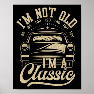 Vintag im nicht alt im klitzekleinen Car Lover Quo Poster
