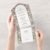 Vintag in einer Hochzeit Einladung von Mucha (Abreißen)