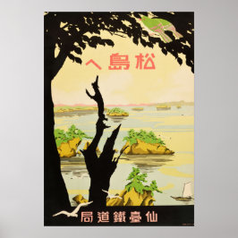 Vintag in Richtung Matsujima Japan Travel Poster