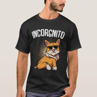 Vintag Incorgnito Funny Welsh Corgi Sonnenbrille P T-Shirt