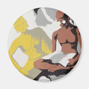 Vintag-India-Propaganda-Poster Magnet