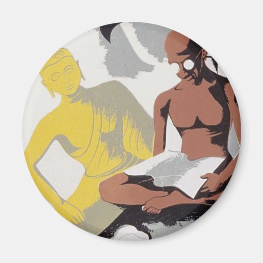 Vintag-India-Propaganda-Poster Magnet (Vorne)