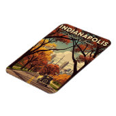 Vintag Indiana Indianapolis Magnet (Linke Seite)