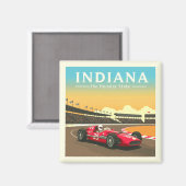 Vintag Indiana Magnet (Vorderseite/Rückseite)