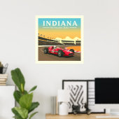 Vintag Indiana Poster (Heimbüro)