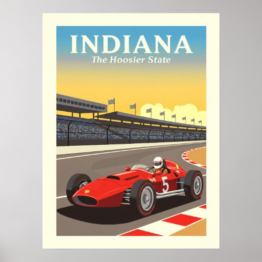 Vintag Indiana Poster (Vorne)