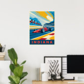 Vintag Indiana Racing Poster (Heimbüro)