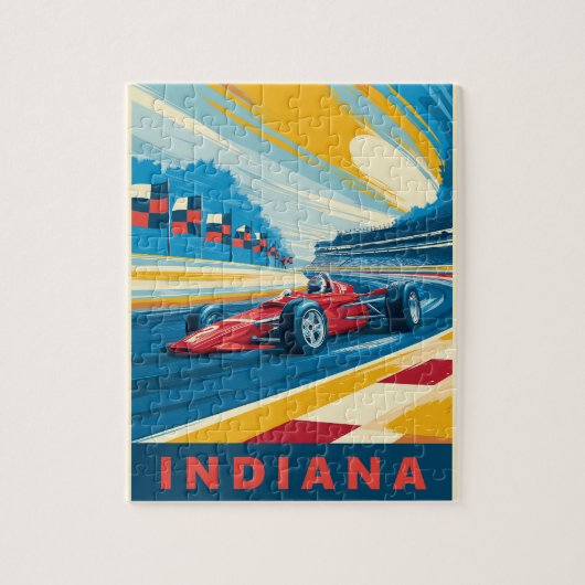 Vintag Indiana Racing Puzzle (Vertikal)