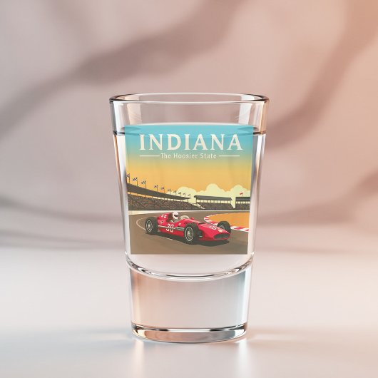 Vintag Indiana Schnapsglas
