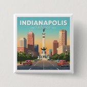 Vintag Indianapolis Indiana Button (Vorderseite)