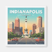 Vintag Indianapolis Indiana Magnet (Vorne)