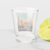 Vintag Indianapolis Indiana Schnapsglas (Rückseite)