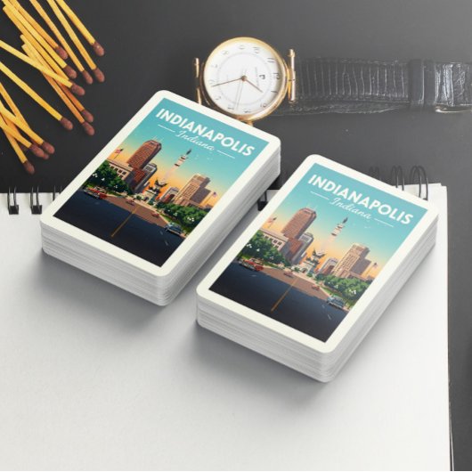 Vintag Indianapolis Indiana Spielkarten