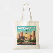 Vintag Indianapolis Indiana Tragetasche (Rückseite)