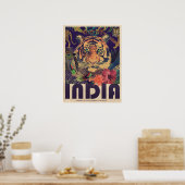 Vintag Indien Reiseplakat Poster (Küche)