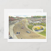 Vintag Indy 500, Indianapolis Motor Speedway Postkarte (Vorne/Hinten)