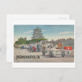 Vintag Indy 500 Speedway, Indianapolis Postkarte (Vorne/Hinten)