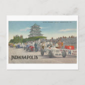 Vintag Indy 500 Speedway, Indianapolis Postkarte (Vorderseite)
