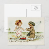 Vintag ins Herz Postkarte (Vorne/Hinten)