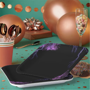 Vintag inspiriert 9"-quadratische Papierplatte Pappteller