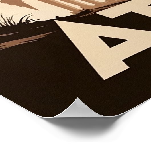 Vintag Inspiriert Athen - Ikonischer Parthenon Poster (Ecke)