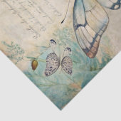 Vintag Inspiriert Blue Floral Collage Decoupage Seidenpapier (Detail)