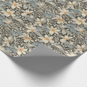 Vintag Inspiriert Blumenfusion Geschenkpapier (Ecke)