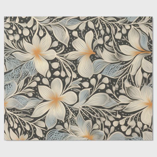 Vintag Inspiriert Blumenfusion Geschenkpapier (Flach)