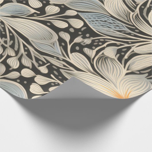 Vintag Inspiriert Blumenfusion Geschenkpapier (Ecke)