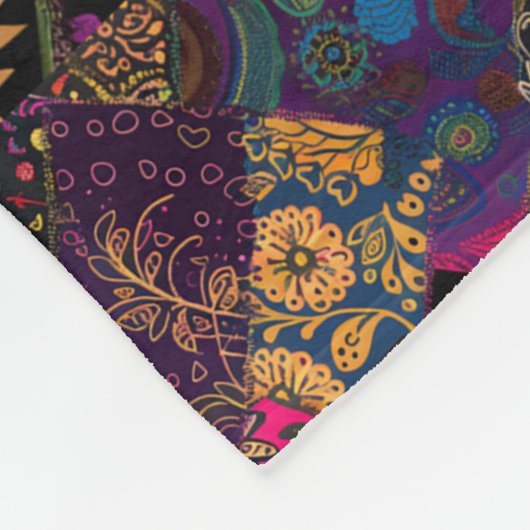 Vintag Inspiriert Blumenmuster Fleecedecke (Ecke)