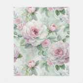 Vintag Inspiriert Blumenmuster Fleecedecke (Vorderseite)