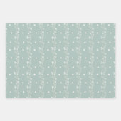 Vintag Inspiriert Blumenwackelpapier Geschenkpapier Set (Vorderseite)