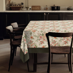 Vintag Inspiriert Blumenwärme und stilvolle Einric Tischdecke