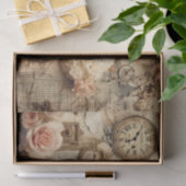 Vintag Inspiriert Blumenzapier Seidenpapier (Geschenk)