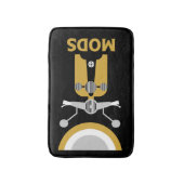 Vintag Inspiriert britische Mod und Rockers Badematte (Vorderseite Vertikal)