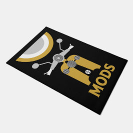 Vintag Inspiriert britische Mod und Rockers Fußmatte