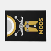 Vintag Inspiriert britische Mod und Rockers Fußmatte (Vorderseite)