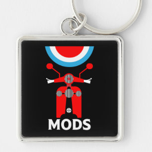 Vintag Inspiriert britische Mod und Rockers Schlüsselanhänger