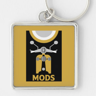 Vintag Inspiriert britische Mod und Rockers Schlüsselanhänger