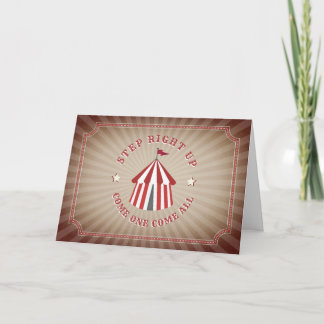 Vintag Inspiriert Circus Geburtstag Einladung