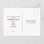 Vintag Inspiriert Circus Geburtstag Einladungspostkarte (Rückseite)